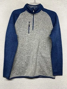 Johnnie-O Alberta Sweatshirt Youth Boys 16 Blue Grey Lake 1/4 Zip Long Sleeve - Picture 1 of 11