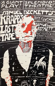 Samuel Beckett Krapp’s Last Tape Vintage Original Window Card Poster - Picture 1 of 5