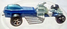 VINTAGE HOT WHEELS1994 MATTEL, BLUE RACING CAR WITH LARGE PIPES AND "BIRDHOUSE"