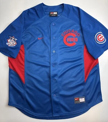 Vintage Nike Chicago Cubs Nomar Garciaparra MLB Baseball Jersey Mens XL Blue - Image 1 of 4