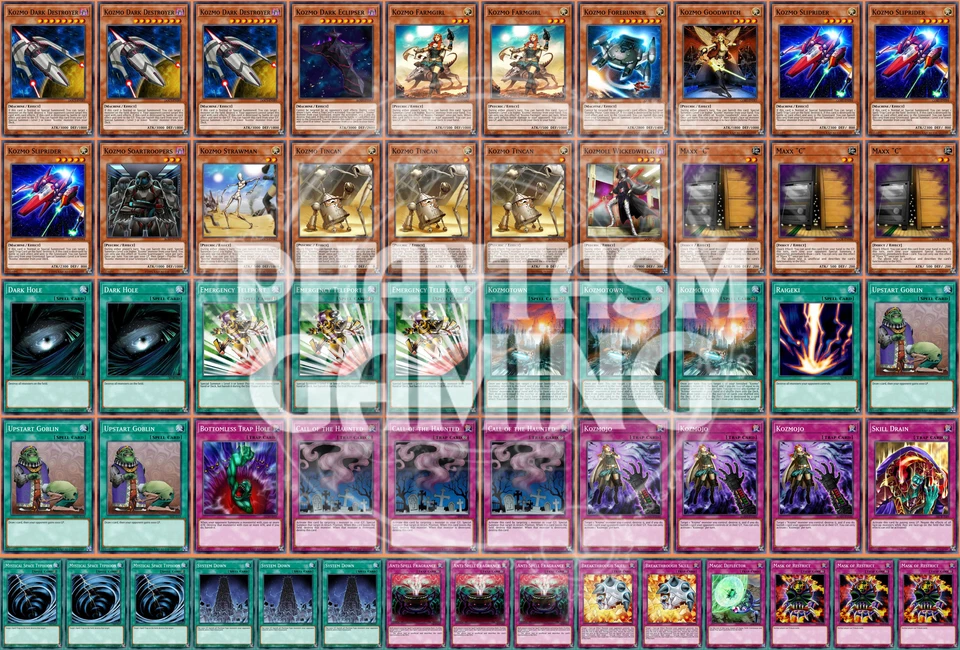 Kozmo Deck Mask Restrict Breakthrough Skill Kozmojo Raigeki Yugioh - Image 1 of 1