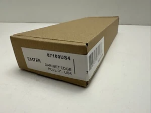 Emtek 87100US4 Borde 3 Pulgadas Dedo Central Gabinete Tirador Latón Cepillado - Imagen 1 de 6