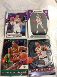 Tyrese Halliburton Rookie Cards X 4 Iowa St. / Kings/ Pacers - Picture 1 of 1