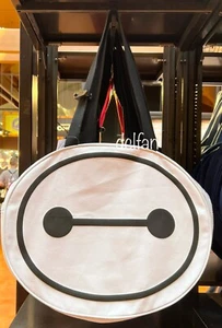 2024 Disney Parks Walt Disney World Big Hero 6 Baymax Large Canvas Tote Bag NEU - Bild 1 von 2