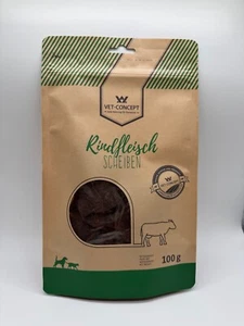 VET CONCEPT RINDFLEISCH-SCHEIBEN, 100G GEEIGNET FÜR HUNDE UND KATZEN - Bild 1 von 2