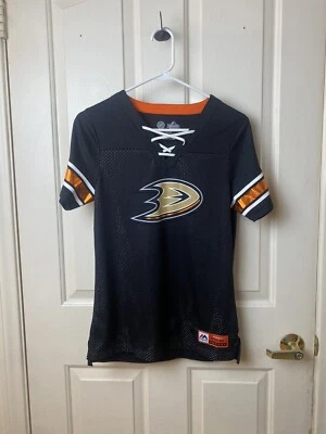 Camiseta de colección Majestic NHL Anaheim Ducks para mujer talla S Fan Fashion Foto 1 de 4