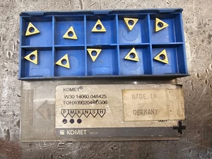 Qty 10 Komet W30 14060.048425 TOHX0902045LG06 BK8425 Grade Carbide Inserts - Picture 1 of 1