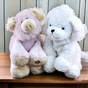 Ganz Webkinz Lil Kinz Poodle & Pig Plush Stuffed Animal Plush Pink White Lot 2 - Picture 1 of 8