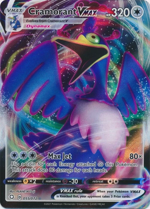 Cramorant VMAX 055/072 Ultra Rare Shining Fates Pokemon TCG - Image 1 of 1