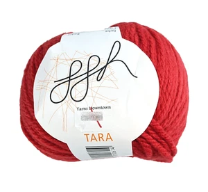 1 50g Skein GGH Tara Yarn Red Color 022 Cotton Nylon Blend Aran Plied 109 Yds - Picture 1 of 4