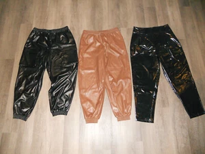 Lot of 3 womans plus size faux leather/vinyl pants 34" waist - Picture 1 of 3