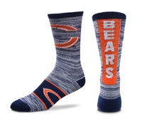 For Bare Feet Chicago Bears RMC Ticket Crew Socks