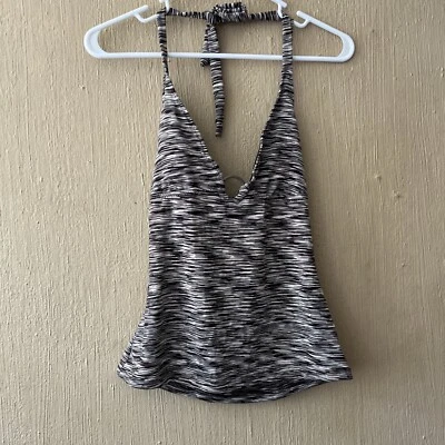 Top de natación Tankini para mujer MOSSIMO talla pequeña nuevo con etiquetas marrón tinte espacial ****LEER*****Y2K Foto 1 de 4