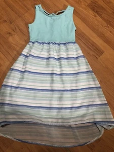 girls size 4 Nautica  dress Striped Cotton Spring - Picture 1 of 6