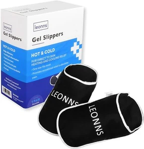 Paquete de hielo LEONNS Pantuflas para pies - proporciona terapia para el dolor de pies, pies calientes - Imagen 1 de 7