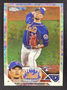 2023 Topps Chrome Logofractor Edition #217 Kodai Senga Rookie - New York Mets - Imagen 1 de 2