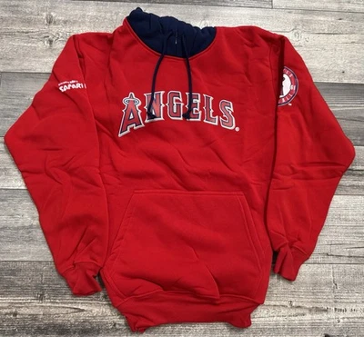 Los Angeles Angels Sweatshirt Hoodie Youth XL Red MLB Baseball Sport Safari Park - Image 1 of 4