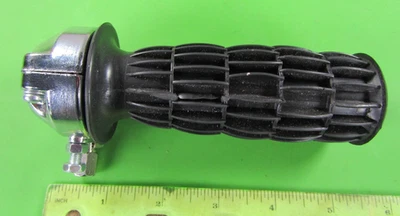 Chrome Plated Metal 7/8" Trial Type Grip Throttle🔥 Motocross MX AHRMA🔥NOS - Image 1 of 4