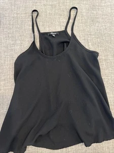 Black Womens Flowy Tank Size Small 100% Polyester - Picture 1 of 3