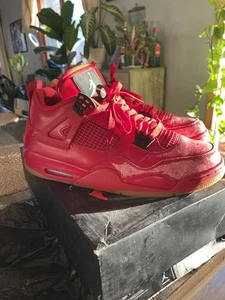 2018 NIKE AIR JORDAN 4 SINGLES DAY AV3914 600 ROT SNEAKER - Bild 1 von 9