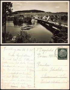 Saalburg-Ebersdorf (Saale) Bleilochtalsperre Stadt Fahrgastschiff 1938 - Picture 1 of 3