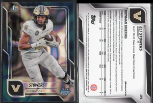 2025 Bowman Chrome University U Football Teal Lava #191 Eli Stowers Vanderbilt - Bild 1 von 1