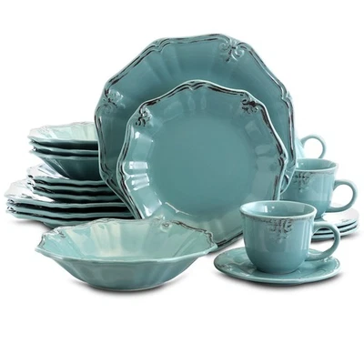 Fleur De Lys 20-Piece Dinnerware Set in Turquoise - Image 1 of 4