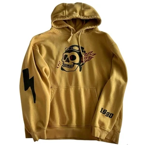 Girrlscout Birthday Hoodie 1990 Special Edition Skull Flame Lightning Size Large - Bild 1 von 5
