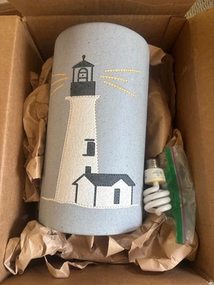 Handmade Ceramic Wall Lighting Sconce Lamp Cover Lighthouse 13”x8" - Image 1 of 3