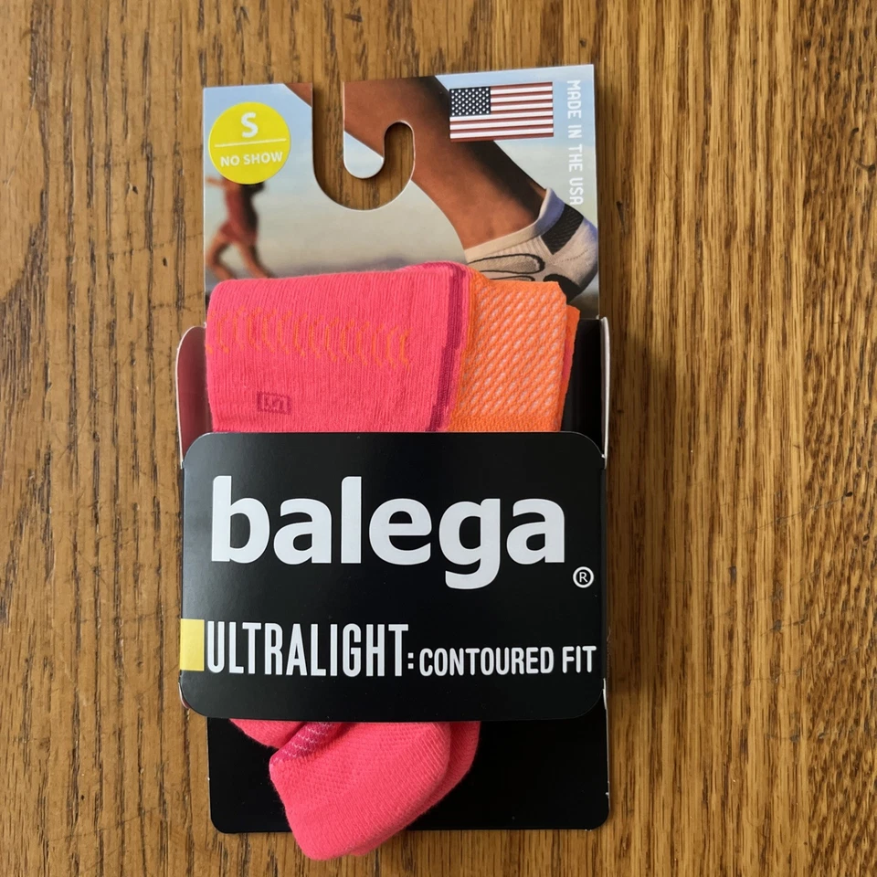 Balega Ultralight Contoured Fit No Show  Socks Sz Small Pink/Rose Made In USA - Image 1 of 4