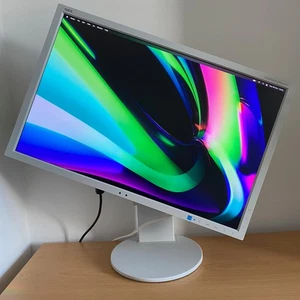 NEC EA244WMi 24 inch IPS Monitor 16:10 1920x1200p White Tilt Rotate DVI HDMI VGA - Picture 1 of 21
