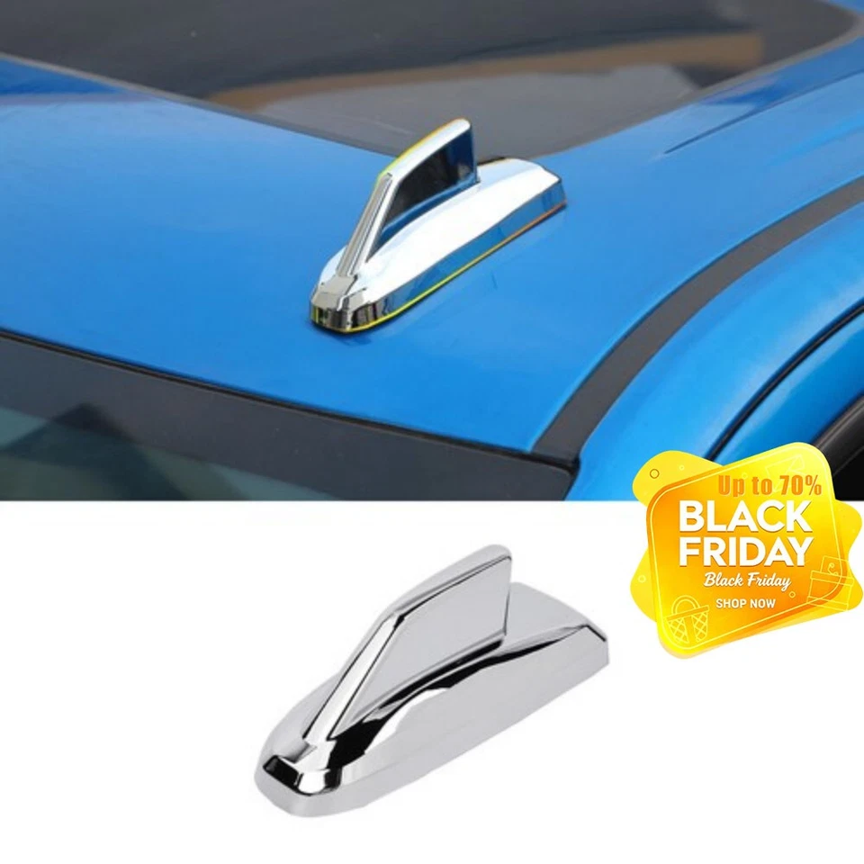 Chrome Plated Antenna Cover Trim Frame Exterior For 19-25 Chevrolet Silverado 1X Foto 1 de 4