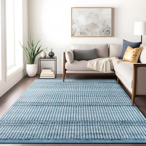 Rugshop Area Rug Contemporary Minimalistic Stripe Lines Dining Room Rug 5x7 Rugs - Picture 1 of 10