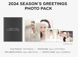 aespa 2024 SM ARTIST SEASON'S GREETINGS OFFICIAL MD GOODS PHOTO PACK SEALED - Picture 1 of 6