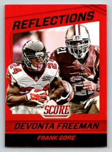 2016 Score Reflections Red #24 Devonta Freeman/Frank Gore (ref 220586) - Picture 1 of 2