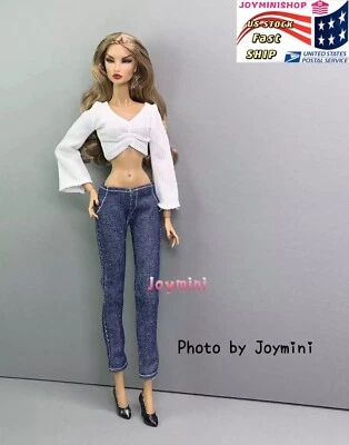 2Шт моды Royalty целостности мак Parker NuFace куклы одежды Топ футболка брюки - Изображение 1 из 4