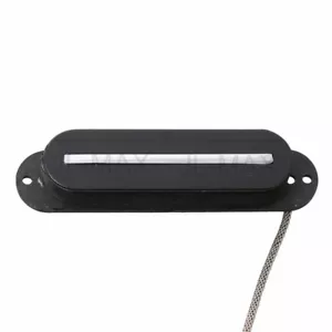 E-Gitarre Single Coil Pickup Klinge mit Metall geflochtenem Draht für Strat schwarz - Bild 1 von 5