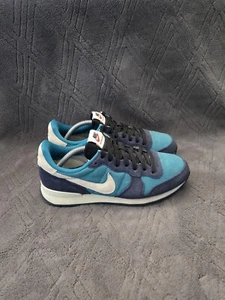Nike Internationalist Casual Shoes Womens Sz 8 Sneakers Blue Suede - Picture 1 of 9
