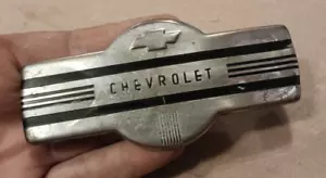 36 1936 Chevy car dash center emblem chrome trim radio delete plate coupe sedan - Picture 1 of 7