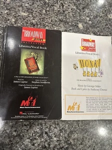 Book Lot Of 2📚Libretto Piano Vocal Book MTI 🎵Broadway Junior Collection 🌟Honk - Picture 1 of 22