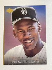 1995 UPPER DECK MINOR LEAGUE PROSPECT CARD WHITE SOX MICHAEL JORDAN #45