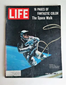 Life Magazine June 18, 1965 - The Space Walk of Gemini 4 - Making of President - Picture 1 of 2