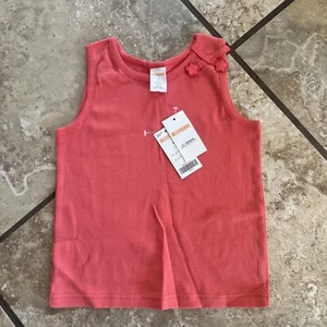 Gymboree Jungle Gem Coral Peach Tank Top Shirt NWT Sz 6 - Picture 1 of 4