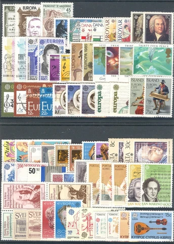 1985 EUROPA CEPT complete year set MNH Cover