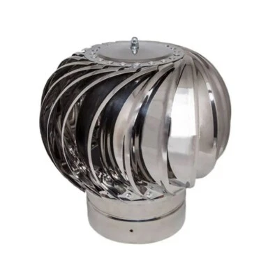 Chimney Spinning Cowl Ventilation Duct Spinner Rotating Pot Roof Top Bumpers - Image 1 of 2