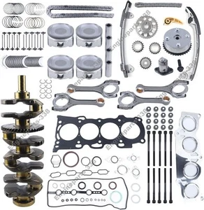 2AZ-FE 2.4L Engine Overhaul Rebuild Kit w/ Crankshaft Rods Timing Kit For Toyota - Picture 1 of 6