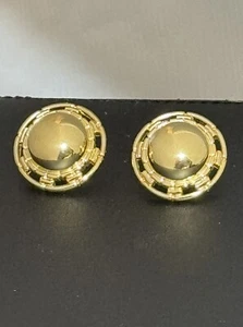 Vintage Trifari Gold Dome Post Earrings - Picture 1 of 5