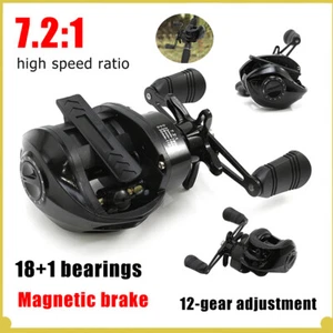 Ultralight Baitcasting Fishing Reel 10KG Max Drag 7.2:1 Ratio Metal Reel Fishing - Picture 1 of 26