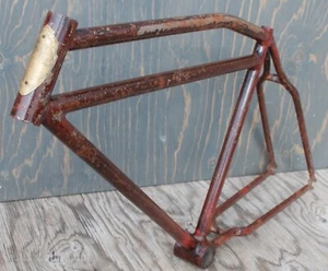 Vintage 1934 Prewar Schwinn World B10E Bike FRAME 26"TankCruiser Bicycle Klunker - Picture 1 of 24