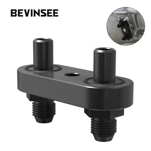 BEVINSEE Ölkühler Adapterplatte mit 6AN-Anschluss Für 6L80E 6L90E 8L90E Getriebe - Picture 1 of 6